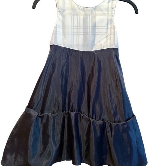 Gymboree White and Blue Sleeveless A-line Dress - Picture 8 of 10